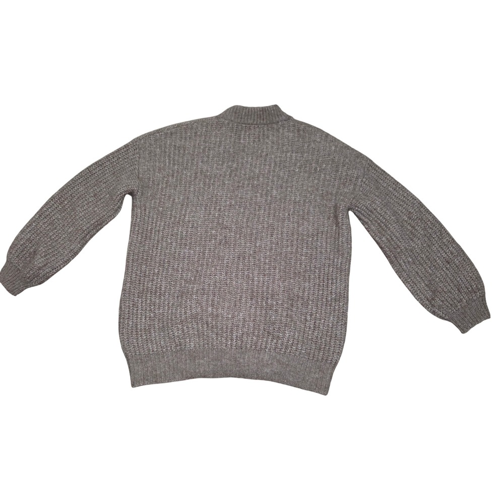 Universal Thread Womens Oversized Ribbed Cardigan Sweater Taupe Marl Medium - Picture 9 of 10